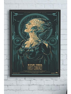 (PSTER13377) Star Trek Art Sanatsal Çerçeveli Tablo (30 x 40CM)