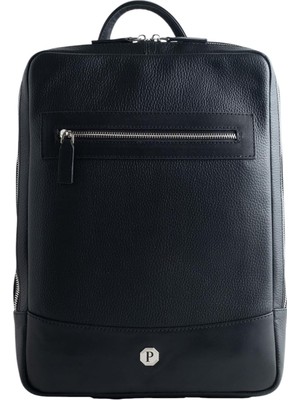 Deri Laptop Sırt Çantası 38X26X6 cm Modern Tasarım