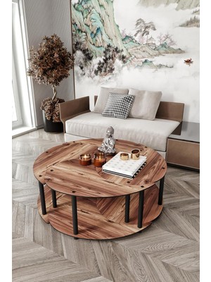 Yin Yang Unity Serenity Orta Sehpa 4'lü Set – 90 cm | Modern, Şık ve Fonksiyonel Tasarım | Tam