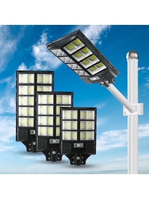 800W Güneş Enerjili Ultra Parlak LED Sokak Lambası/ Su Geçirmez, Sensörlü, Kumandalı