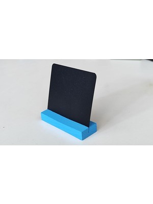 Etiketlik Fiyatlık - Kafe/pastane Silinebilen Etiket - Ahşap Stand - 12 Adet (Eskitme Ahşap