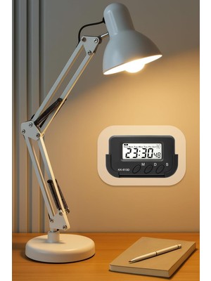 2li Set Masa Lambası + Kronometreli Pomodoro Ders Çalışma Masa Lambası (Beyaz 811)