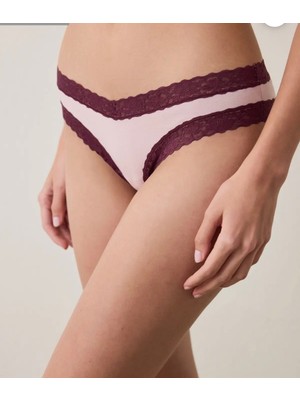Penti Gül Kurusu Dantelli Pamuklu Normal Bel Slip Külot