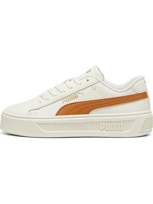 Puma Smash Platform 390758-12 Beyaz/caramel