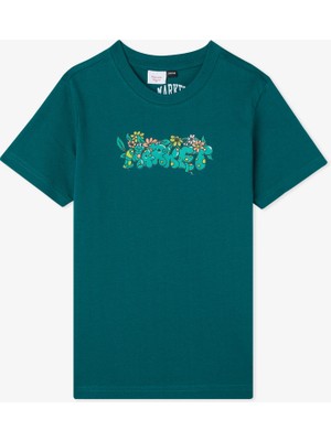Market In The Garden Çocuk Yeşil T-Shirt