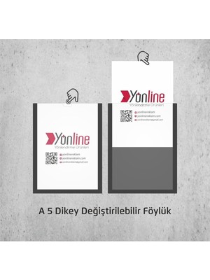 A5 Siyah Dikey Belge Çerçevesi Kolay Değiştirilebilir Kendinden Yapışkanlı Duvar ve Kapı Tip