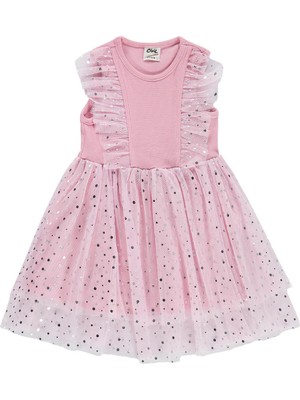 Civil Baby Puanlı Tül 6-18 Ay Elbise - Pembe