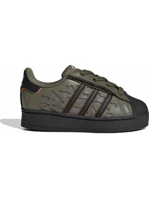 Adidas Bebek Spor Ayakkabı Superstar LED Lıghts Comfort Closure Elastıc Lace Shoes KJ6799