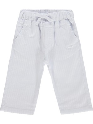 Civil Baby Yelken Nakışlı 6-18 Ay Pantolon - Beyaz