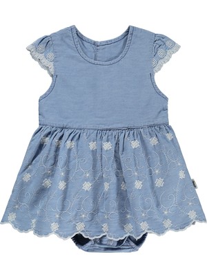 Civil Baby Fistolu Zıbınlı 6-18 Ay Elbise - Mavi