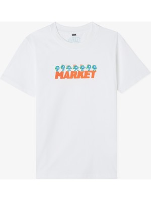 Market Fire Frolic Beyaz T-Shirt