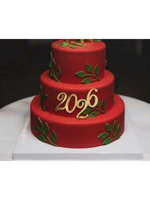 Ege Concept Life 2026 Pleksi Pasta Süsü Gold Yapışkanlı - 10X9 cm