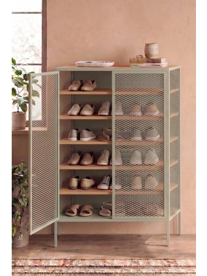 Dekopratik Orion Çok Amaçlı Metal Ayakkabılık - Antre Dolabı 81X120 cm