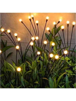 Colcutee Güneş Ateşböceği Işıkları, 4'lü Paket 40 LED Solar Bahçe Işıkları, Güneş Ene