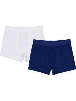 Civil Boys Laci-Beyaz 2-12 Yaş Erkek Çocuk 2'li Boxer - Standart