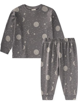 Cigit Desenli Pijama Takımı 1-6 Yaş Gri