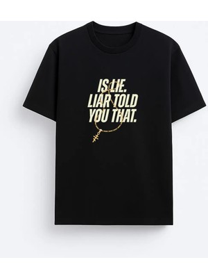 Shain Heated Rivalry Dizi Baskılı Bisiklet Yaka Siyah Tişört T-Shirt