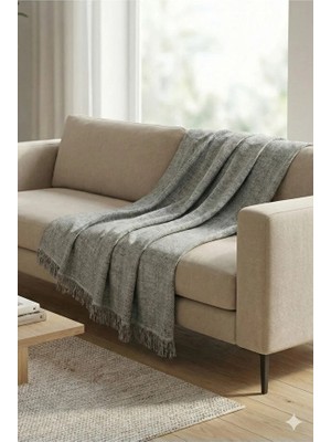 Miabella Home Pamuklu Koltuk Örtüsü Çok Amaçlı Çekyat Örtüsü Kaydırmaz Terletmez Koltuk Şalı 170X220 cm