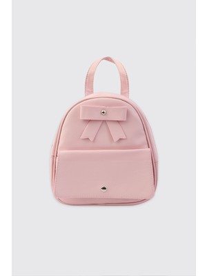 Panço Kız Çocuk Fiyonk Detaylı Pembe Sırt Çantası