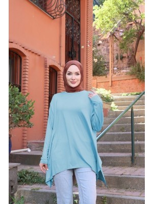 Nisum Moda Yanları Yırtmaçlı Salaş Tunik