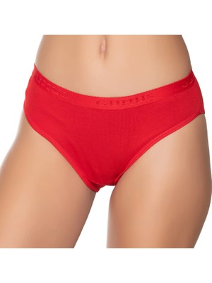 Gümüş 6016  12'li Kadın Ribana Beli Gümüş Yazılı Bikini