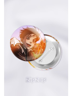 Zipzap Yoon Bum Killing Stalking Çanta Süsü Rozet Iğneli Buton Rozet Seti (6 Adet)
