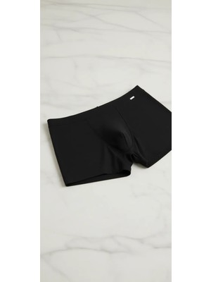 Blackspade Yumuşak Kumaşlı Erkek Modal Elastan Düz Boxer Kısa Paça Silver 9310