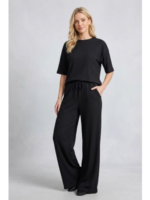 Fit Women Fitilli Kısa Kollu Takım 4457