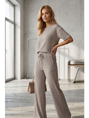 Fit Women Fitilli Kısa Kollu Takım 4457