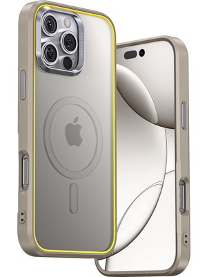 The Future Iphone 16 Pro Max Kılıfı, Magsafe Uyumlu Telefon Kılıfı, Desert Titanium