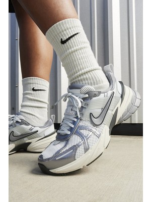 Nike V2K Run Womens Sneaker Reflektörlü Kadın Günlük Spor Ayakkabı Koyu Gri