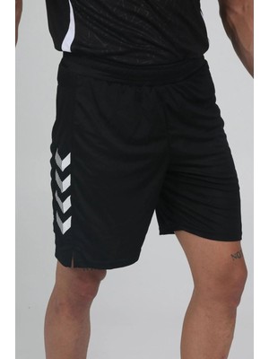 Hummel Siyah Renkli Antrenman Şortu Erkekler Için 2xl Beden Konforlu Paça Tipi