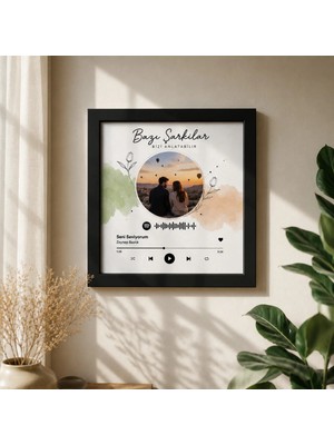ElyNowa Kişiye Özel Spotify Kodlu Anı Çerçevesi