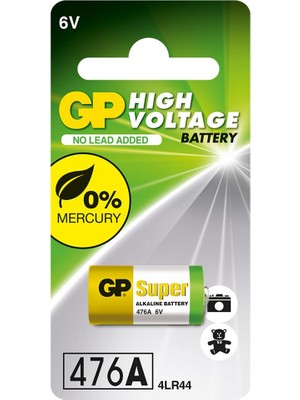 GP 476A 6 Volt Alkalin Pil 105 mAh Tek Kullanımlık Yüksek Performanslı Pil4LR44