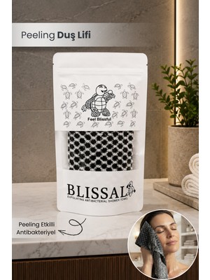 Orvila Peeling Antibakteriyel Banyo Vüvut Duş Lifi %100 Karbon Fiber Örgü Kese Havlu Ölü Deri Arındırıcı Köpük Arttırıcı 85X24 cm