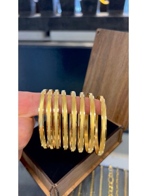 Kuyumcu Nurettin 4.50 gr (Gram) Trabzon Şarnel Bilezik 22 Ayar Altın Yatırımlık Işçiliksiz (6.2)