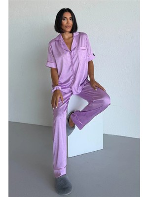 Coccolarsi Colori Del Mondo Saten Kısa Kol Pantolon Pijama Takımı CDM1621