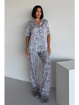Coccolarsi Colori Del Mondo Saten Kısa Kol Pantolon Pijama Takımı CDM2141