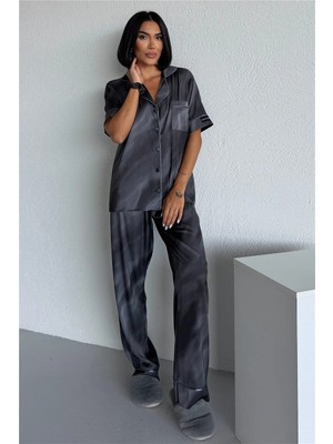 Coccolarsi Colori Del Mondo Saten Kısa Kol Pantolon Pijama Takımı CDM2372
