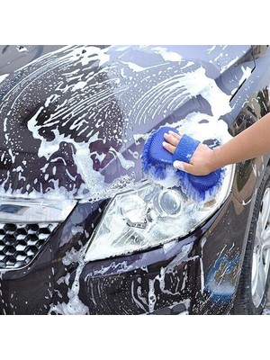 Doori El Geçmeli Makarnalı Mikrofiber Araç Yıkama Pedi Oto Temizlik Süngeri Çizmez Araç Temizleme Bezi