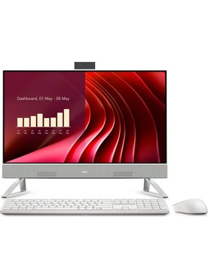 Dell Aıo 24 EC242501020UBU, İ5-1334U, 23,8"  Fhd Ekran, 16GB Ddr5 Ram, 512GB Ssd, Wi-Fi, Type-C, Paylaşımlı Ekran Kartı, Free Dos, All In One Pc