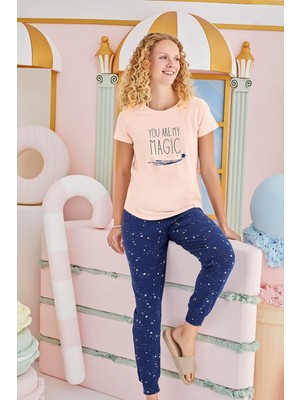 Sevim 15664  Baskılı Pijama Takım