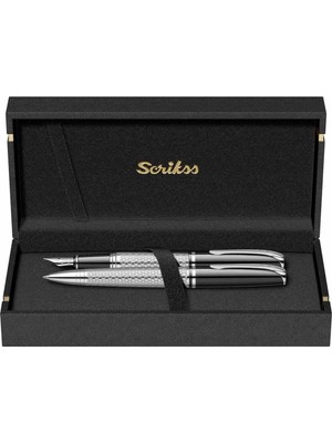 Scrikss 477 Dolmakalem+Tükenmez Kalem Takim Lüks Kutuda