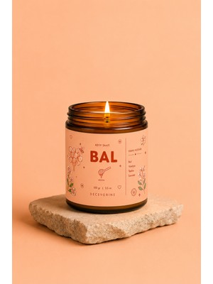 Decevorine Keyif Saati Serisi Kokulu Mum Bal I Bal • Vanilya • Tonka • Sandal 100 gr