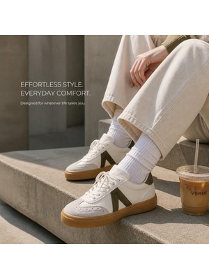 Kuum K15-57126 Kadın Deri/pu Premium Sneaker Ayakkabı