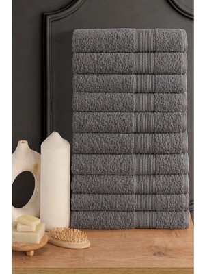 Güvenal Blanc 10'lu 50X90CM El Yüz & Saç Havlusu Seti | Havlu | El Havlusu | Banyo Havlusu I Çeyiz Havlusu