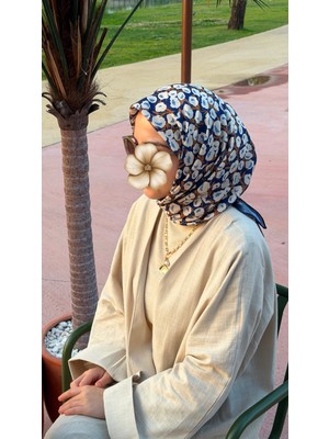 Qalortex Scarf Pamuklu Pera Desen Eşarp - Laci