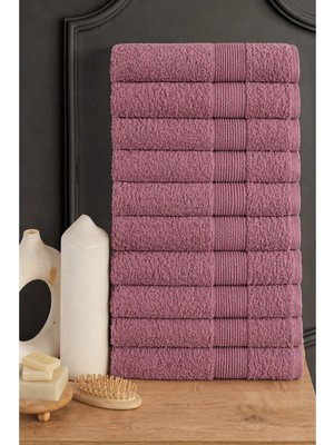 Güvenal Blanc 10'lu 50X90CM El Yüz & Saç Havlusu Seti | Havlu | El Havlusu | Banyo Havlusu I Çeyiz Havlusu