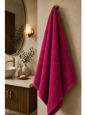 Elif Mira Büyük Banyo Havlusu 90X150 cm %100 Pamuk Ivy Collection 650 gr