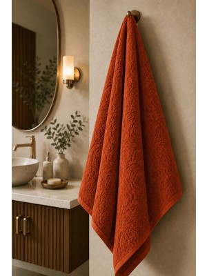 Elif Mira Büyük Banyo Havlusu 90X150 cm %100 Pamuk Ivy Collection 650 gr